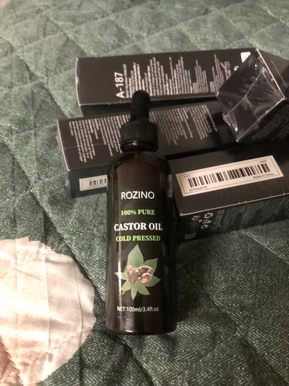 Cold Pressed Castor Oil for Hair, Lashes & Brows