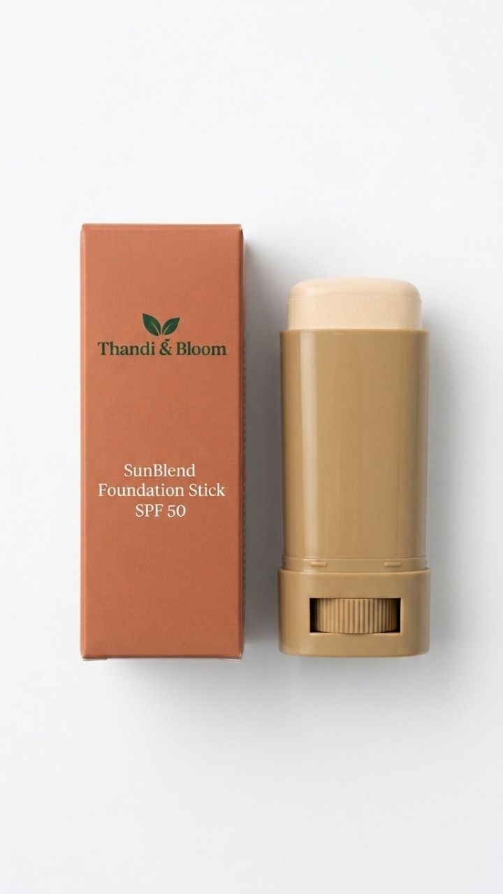 SPF 50 Tinted Sunscreen Foundation Stick | Sun Protection & Full Coverage