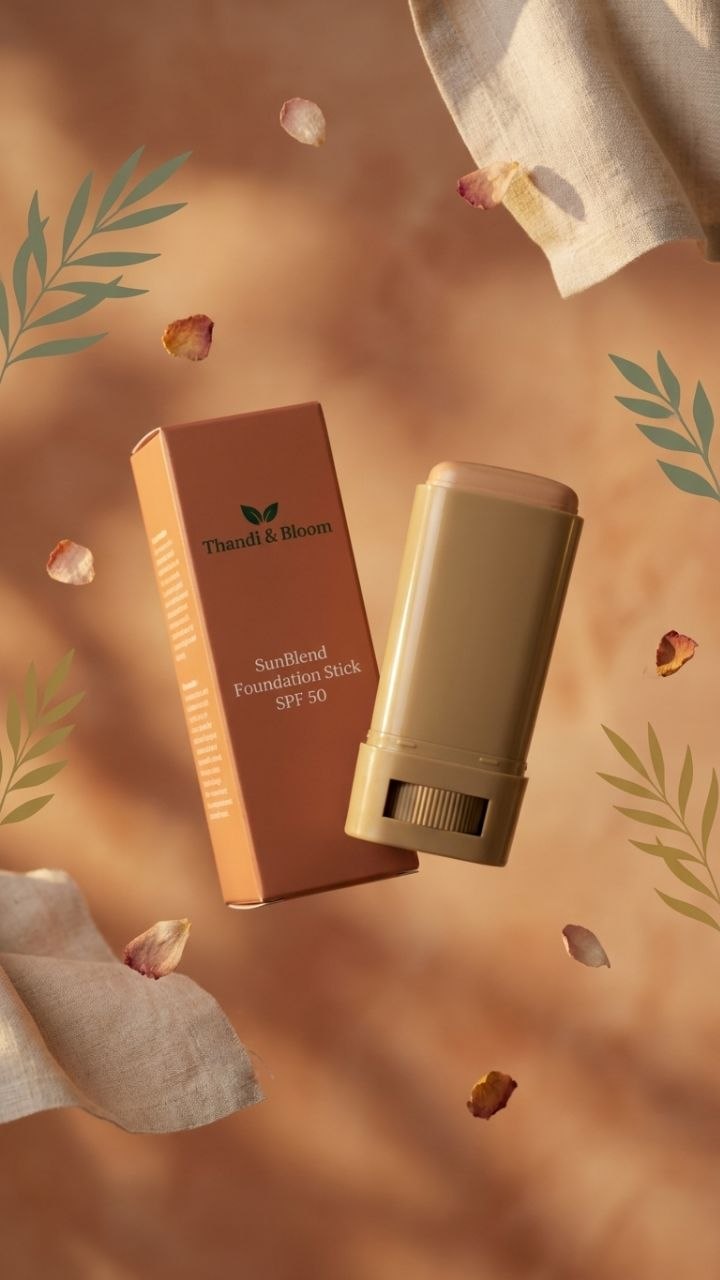SPF 50 Tinted Sunscreen Foundation Stick | Sun Protection & Full Coverage