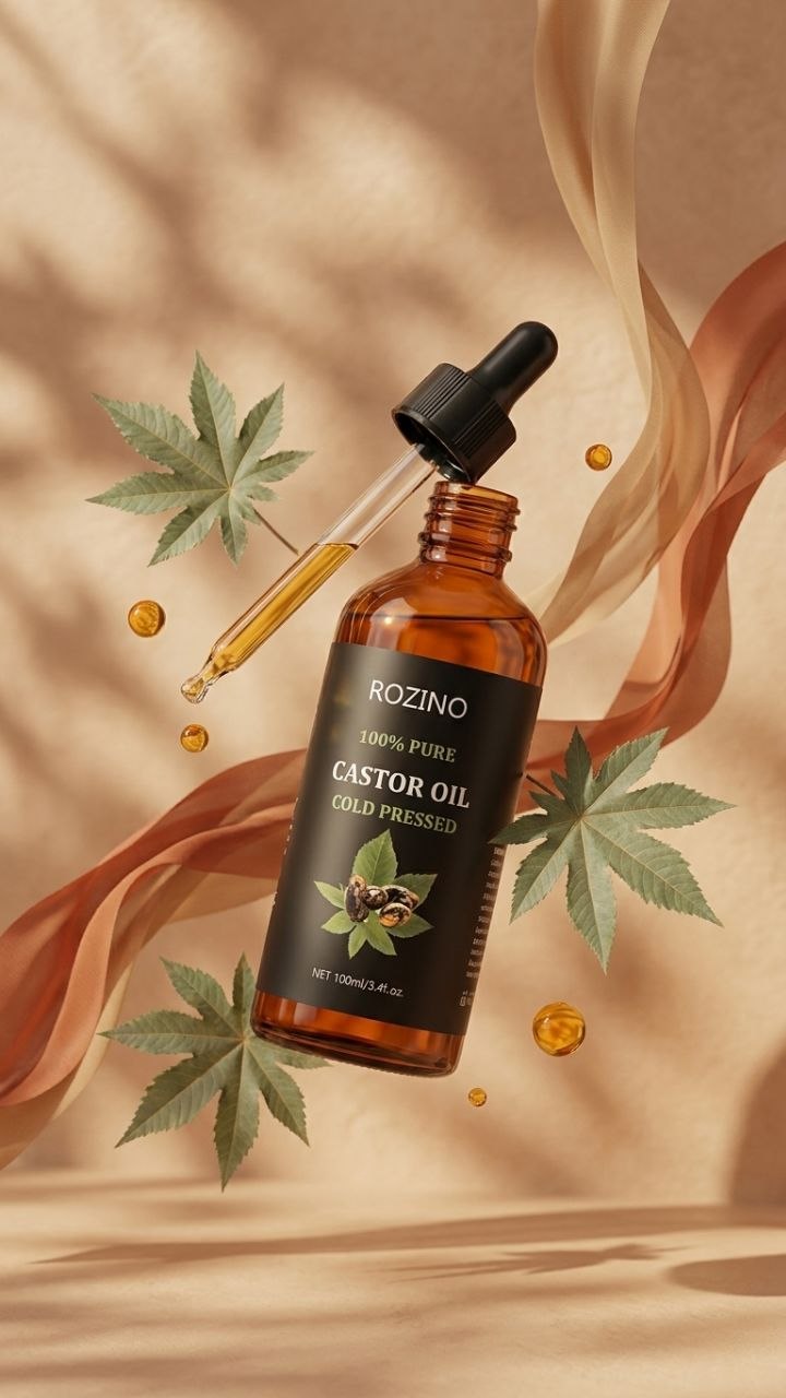Cold Pressed Castor Oil for Hair, Lashes & Brows
