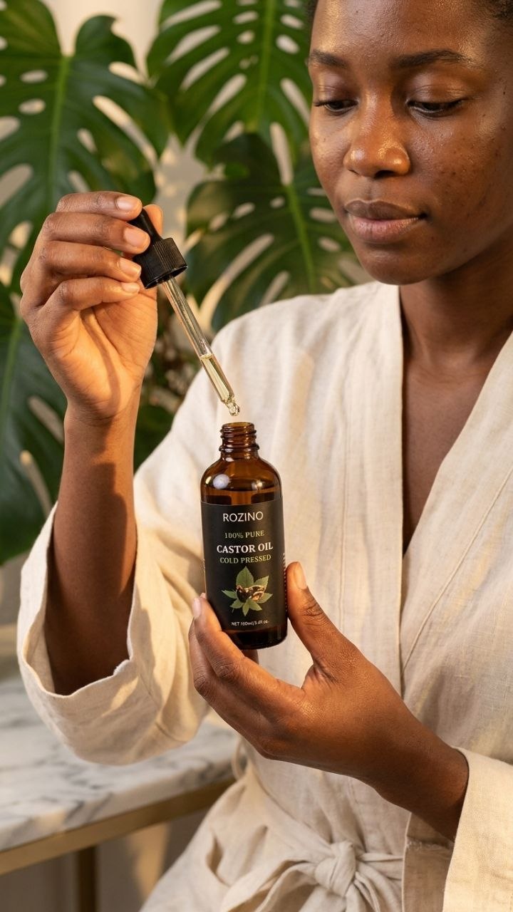 Cold Pressed Castor Oil for Hair, Lashes & Brows